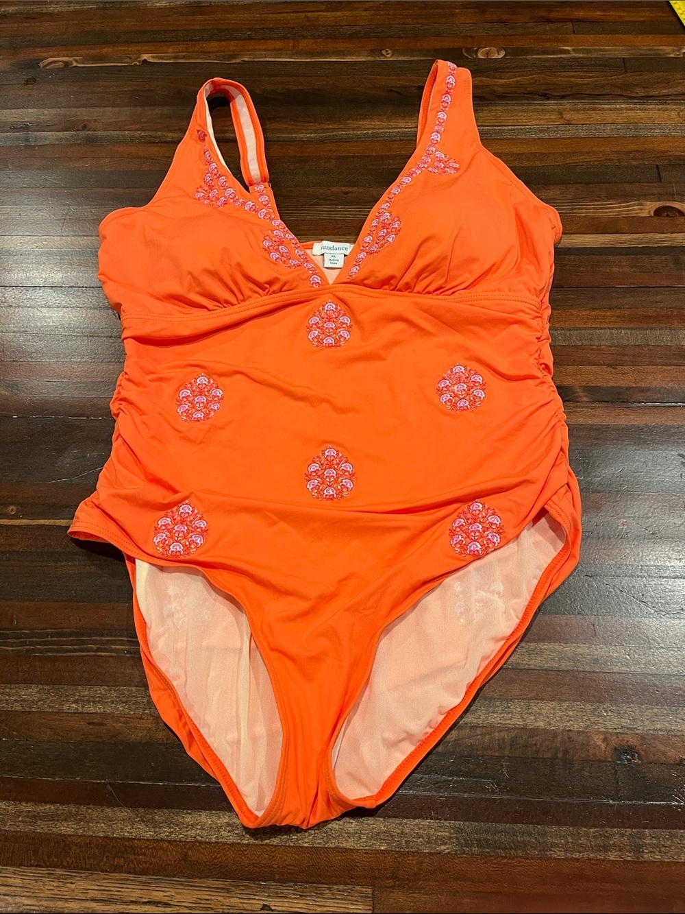 Sundance catalog pallua embroidered one piece size XL xtra large